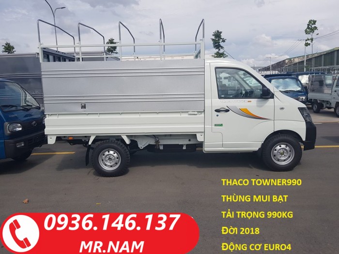 Xe tải nhẹ chạy trong thành phố Thaco Towner990 đời 2018 tải trọng 990Kg. Liên hệ 0938808967 (Mr.Nam)