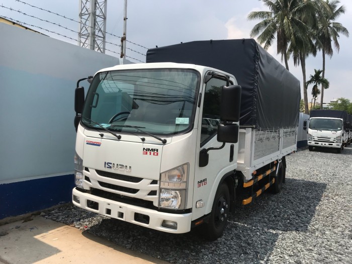 Xe tải isuzu 1t9 thùng mui bạt - Trả trước 80 triệu giao luôn xe