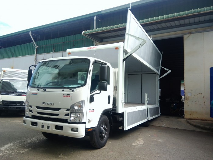 Xe tải isuzu 5t5 thùng cánh dơi - Trả trước 100 triệu giao luôn xe