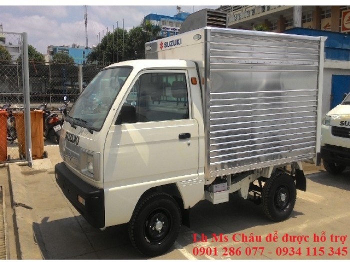 Xe Tải Suzuki Truck 600kg ( Lắp Ráp) Thùng Kín + giá rẻ nhất thị trường+hỗ trợ trả góp từ 30%