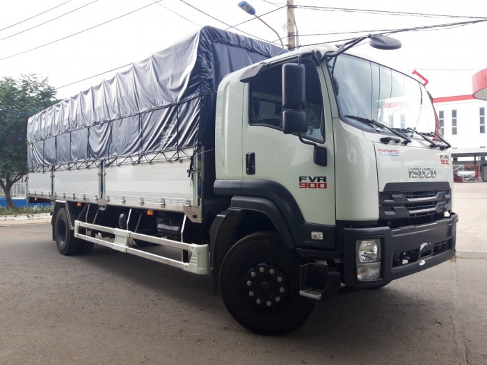 Xe tải isuzu 8t2 thùng mui bạt - Trả trước 200 triệu giao luôn xe