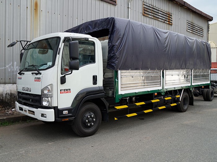 Xe tải isuzu 6t2 thùng mui bạt - Trả trước 100 triệu giao luôn xe