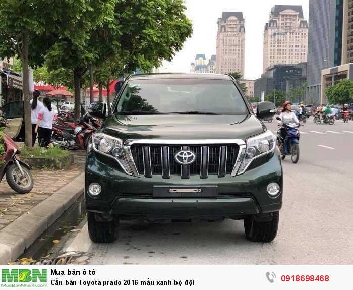 Cần bán Toyota prado 2016 mầu xanh bộ đội