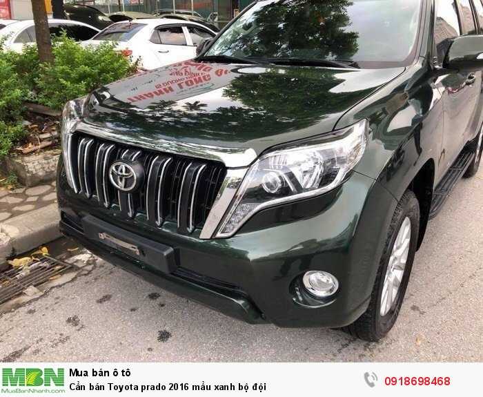 Cần bán Toyota prado 2016 mầu xanh bộ đội