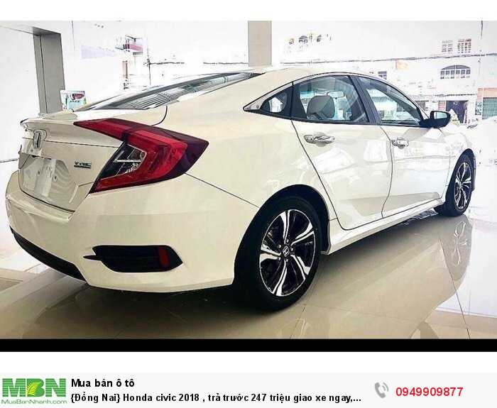 {Đồng Nai} Honda civic 2018 , giao xe ngay, khuyến mãi phụ kiện cao cấp . hỗ trợ mua xe trả góp 80%