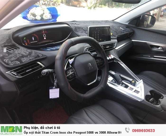 Ốp nội thất Titan Crom Inox cho Peugeot 5008 vs 3008 Allnew HOT