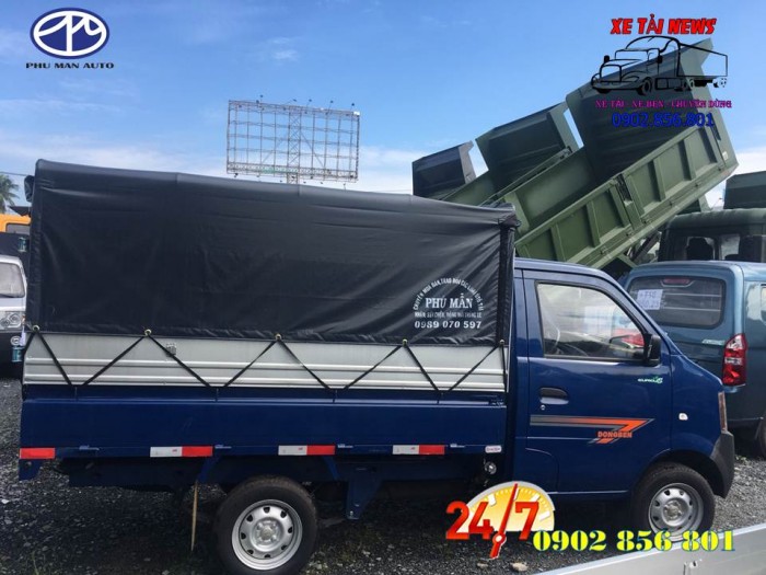 Xe tải DongBen 870kg: Lững – bạt – kín. 30tr lấy xe.