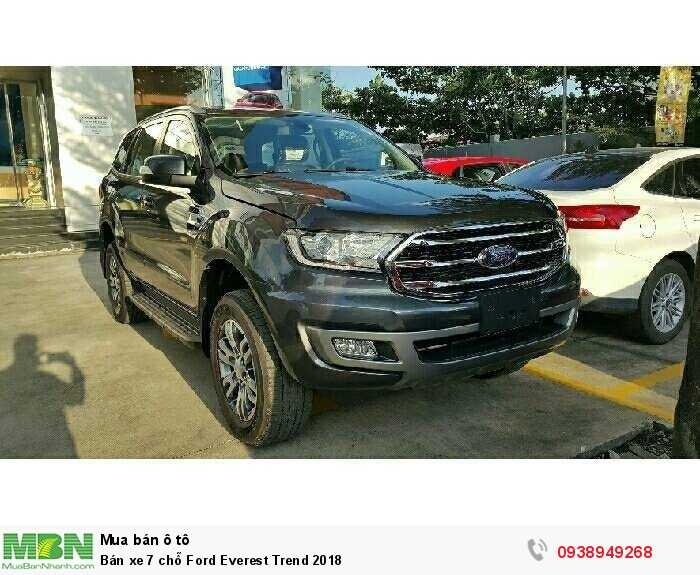 Bán xe 7 chỗ Ford Everest Trend 2018