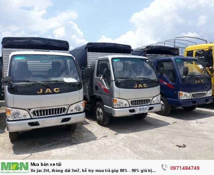 Xe jac 2t4, thùng dài 3m7, hỗ trợ mua trả góp 80% - 90% giá trị xe
