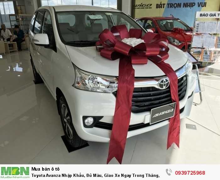 Toyota Avanza Nhập Khẩu, Đủ Màu, Giao Xe Ngay Trong Tháng, Trả Trước 150tr Nhận Xe