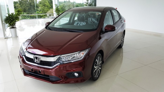 Xe 5 chỗ gia đình Honda City 2018, mới 100% màu đỏ. Khuyến mãi 20 triệu trong tháng 10