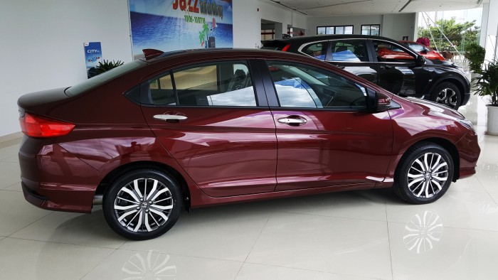 Xe 5 chỗ gia đình Honda City 2018, mới 100% màu đỏ. Khuyến mãi 20 triệu trong tháng 10