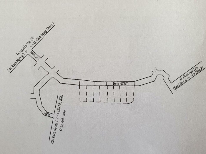 Bán 8 Nền Liền Kề Thổ Cư 100% Trục Chính Hẻm 311 Đường Nguyễn Văn Cừ