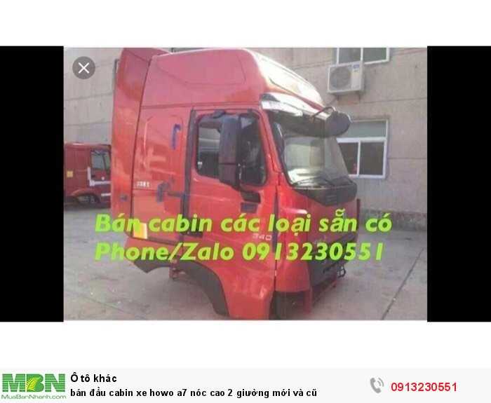 Bán đầu cabin xe Howo a7 nóc cao 2 giường mới và cũ