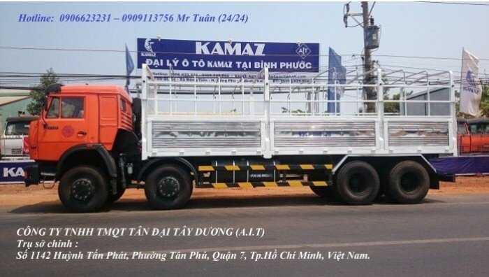 Kamaz 6540 (8x4) thùng, Xe tải thùng Kamaz mới 2015 - 2016