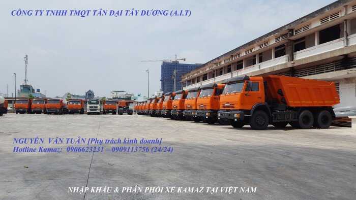 Kamaz ben 15 tấn, kamaz ben 65115 (6x4) 10 khối