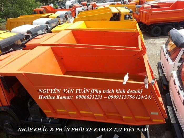 Kamaz ben 15 tấn, kamaz ben 65115 (6x4) 10 khối