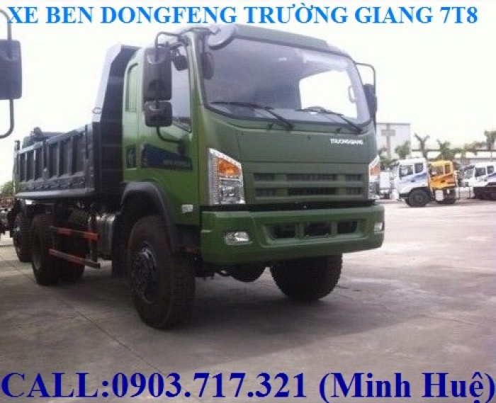 Ben Trường Giang 2 cầu 7T8 - 7.8T. Bán xe ben Trường Giang 2 cầu 7T8 - 7.8T -7tan8- DFM YC7TF4x4/TD2
