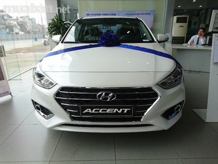 Hyundai Accent 2018 AT Full Trắng, Giao Xe Ngay tại Bình Dương, Bình Phước....