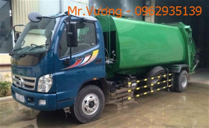 Xe cuốn ép rác Thaco Ollin 9 khối