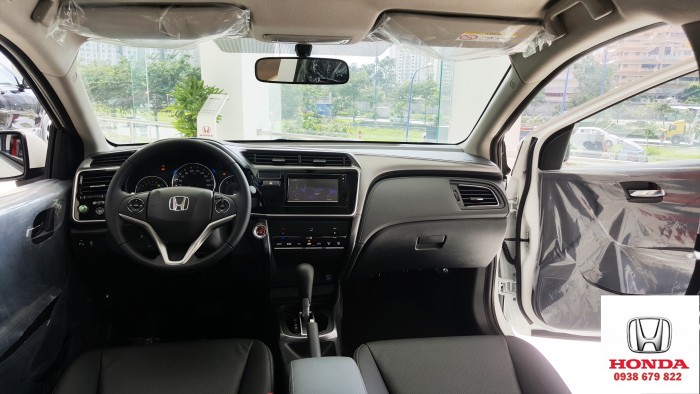 Xe Honda City đời 2019 mới 100% màu Trắng, Tặng 20 triệu, Trả trước 150 triệu nhận xe