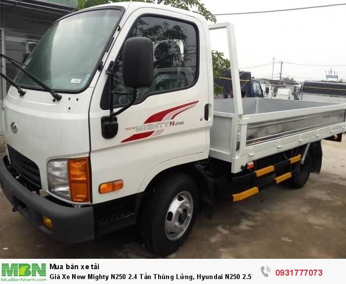 Giá Xe New Mighty N250 2.4 Tấn Thùng Lửng, Hyundai N250 2.5 Tấn Trả Góp 90%