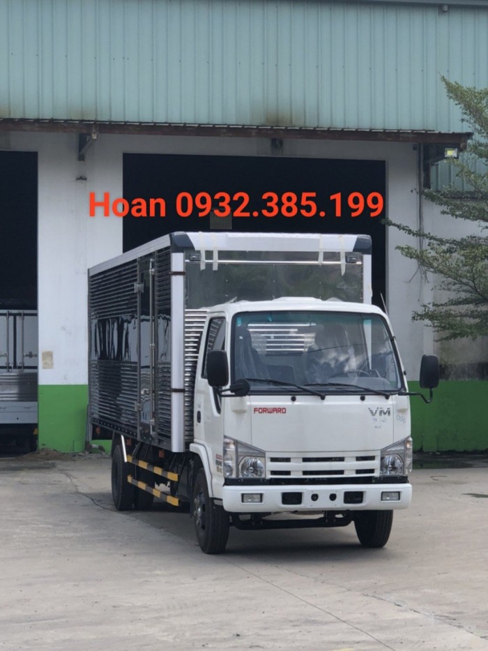 Xe tải thùng kín Isuzu 1,9 tấn thùng dài 6m2 Nk490SL