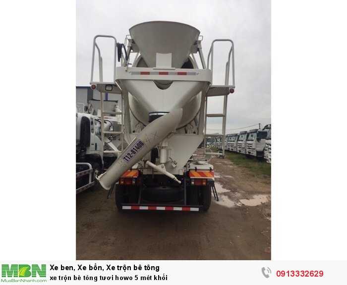 Xe trộn bê tông tươi hHowo 5 mét khối