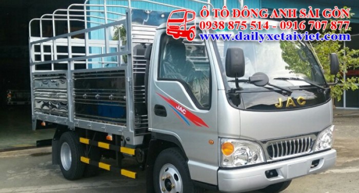 Bán xe tải jac 2.4 tấn thùng bạt dài 3m7 động cơ Isuzu