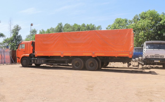 Xe tải thùng Kamaz 65117 (6X4) Long II, Thùng dài 9M080