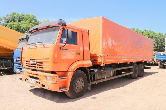 Xe tải thùng Kamaz 65117 (6X4) Long II, Thùng dài 9M080