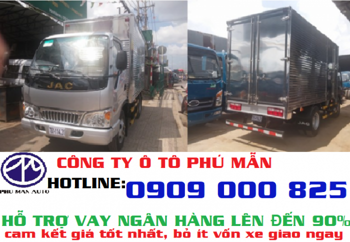 Xe tải JAC 2 tấn 4 thùng dài 3m8 đời 2018 vào thành phố