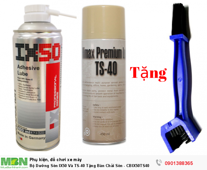 Bộ Dưỡng Sên IX50 Và TS-40 Tặng Bàn Chải Sên - CBIX50TS40