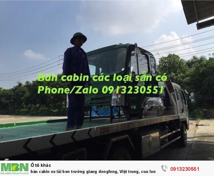 Bán Cabin Xe Tải Ben Trường Giang Dongfeng, Việt Trung, Cuu Long Tmt, Vinaxuki, Iz49