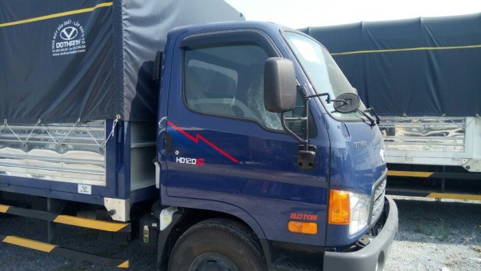 Bán oto tải HD120SL 8tấn thùng mui bạt.