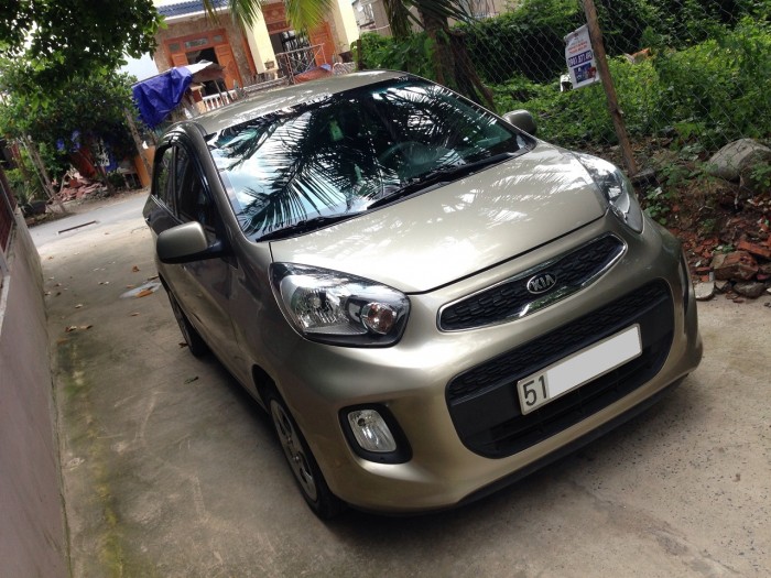 Cần bán xe Kia Morning 2017 số sàn, màu Nâu-vàng mới tinh