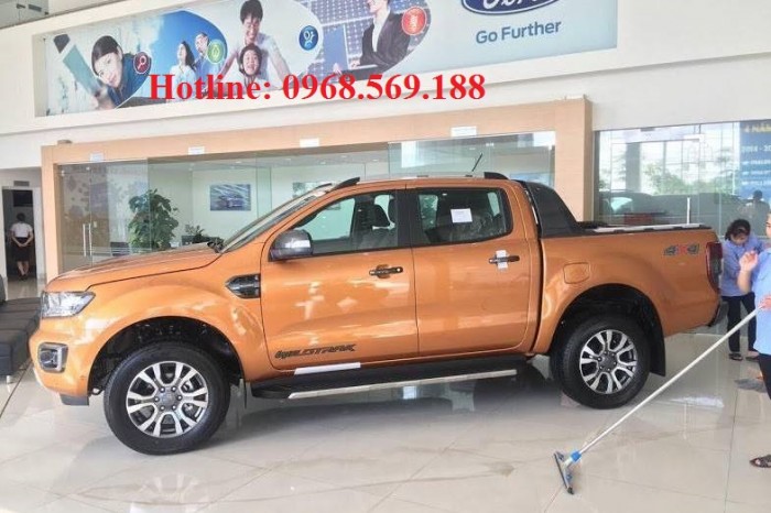 Bán xe Ford Ranger Wildtrak 2018 màu cam tại Hà Giang Cao Bằng Lào cai