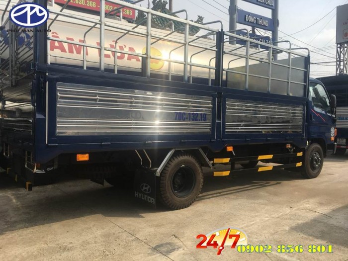 Xe tải 7 tấn HYUNDAI nhập khẩu 3 cục, thùng hàng dài 5 mét.