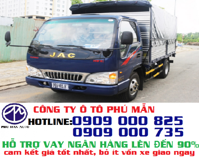 Xe tải Jac 2 tấn 4 thùng mui bạt đời mới|Xe tải jac 2t4 giá siêu tốt