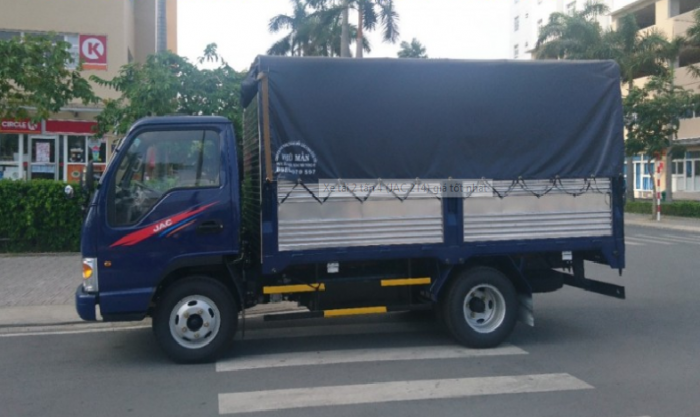 Mua bán xe tải Jac 2T4 thùng mui bạt máy Isuzu giá rẻ tại sài gòn