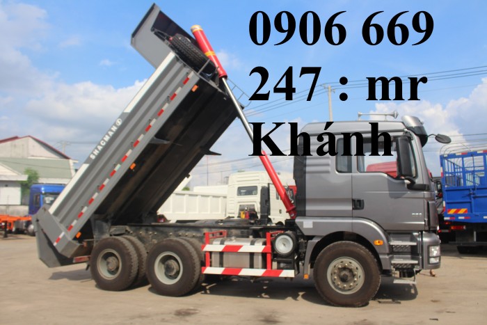 Xe ben 4 chân Shacman 2018