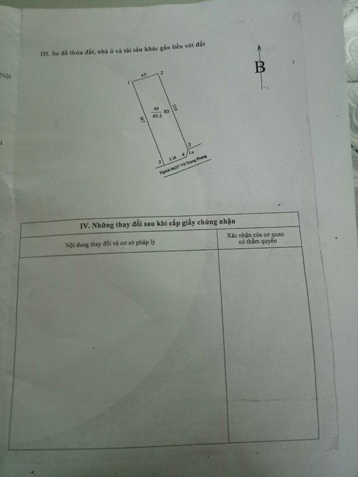 Bán nhà 3tầng 64m2 ở Vũ Trọng Phụng- Thanh Xuân (gia lộc)