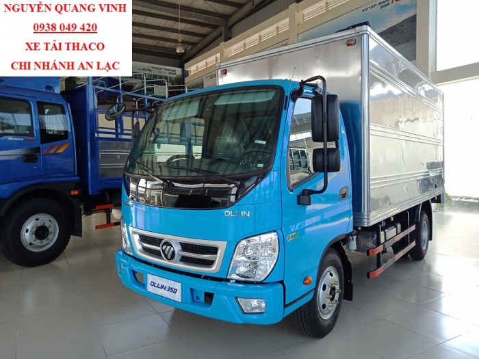 Xe tải Thaco Ollin490 - Động cơ Isuzu - Thùng 4m4 - Tải trọng 2 tấn