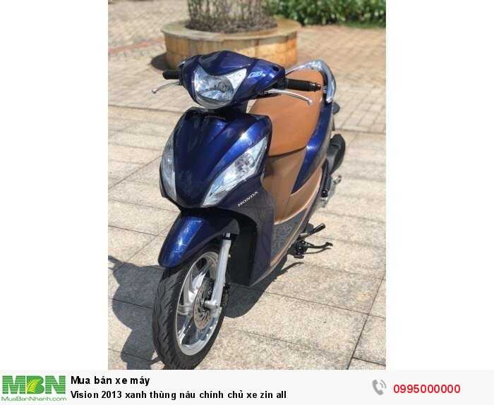 Vision 2013 xanh thùng nâu chính chủ xe zin all