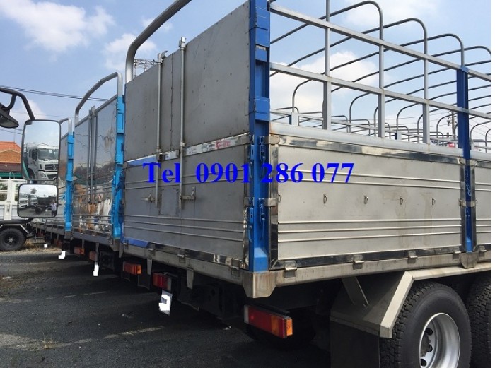 Xe tải thùng 4 chân DongFeng Hoàng Huy 17.9 tấn / giá cạnh tranh/hỗ trợ trả góp