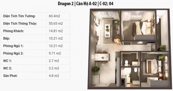 Cần bán căn hộ Topaz Elite, căn số 2 Dragon 2C, giá 1.867 tỷ (VAT), tiến độ thanh toán 734 triệu