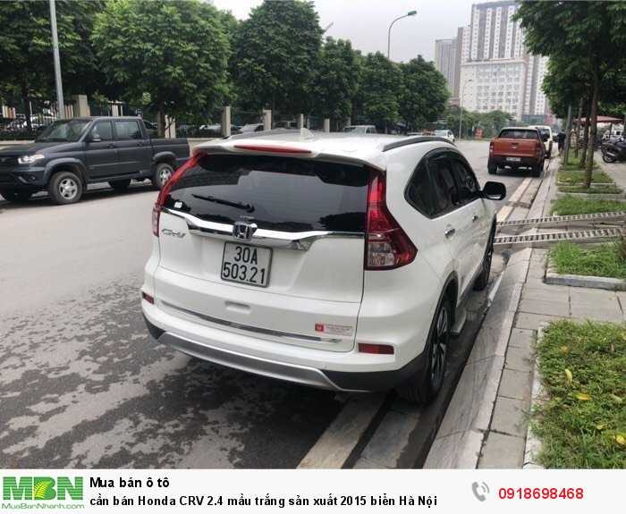 Cần bán Honda CRV 2.4 mầu trắng sản xuất 2015 biển Hà Nội