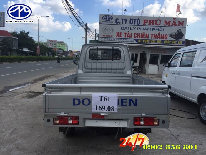 Giá xe tải DongBen 870kg, đời mới trợ lực tay lái.