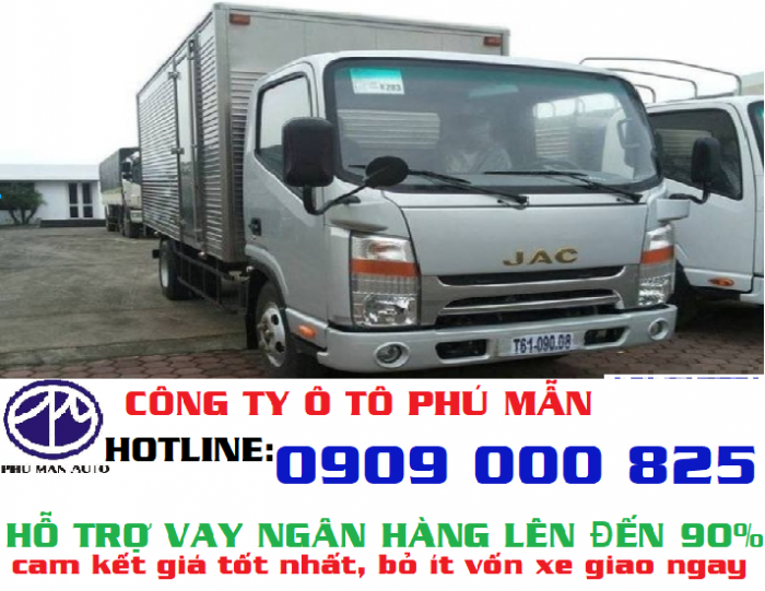 Xe tải Jac 2T4 lưu thông thành phố thùng dài 4m3 giá rẻ tại tphcm