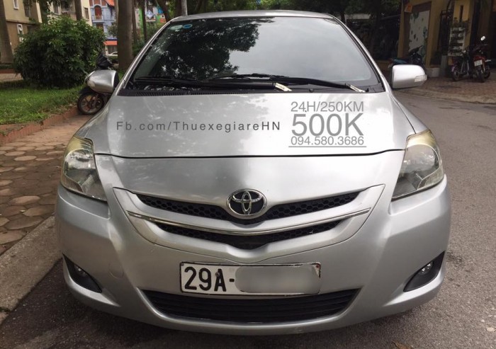 Thuê xe tự lái 4 chỗ Toyota Vios số sàn 500k/ngày giá rẻ tại Hà Nội